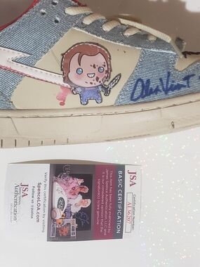 Autographed "Chucky" themed Sneakers *JSA Cert*